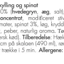 frysetørret mad indhold