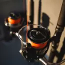 orange fletline Daiwa J-Braid Expedition 150m.