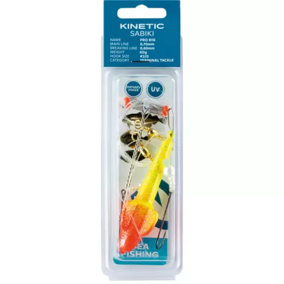 kinetic sabiki pro fladfiske rig 60 grams forfang