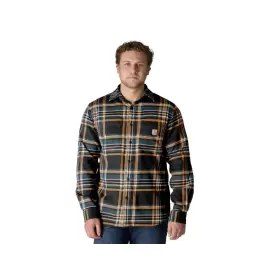RUGGED FLEX™ RELAXED FIT MIDWEIGHT FLANNEL LONG-SLEEVE PLAID SHIRT