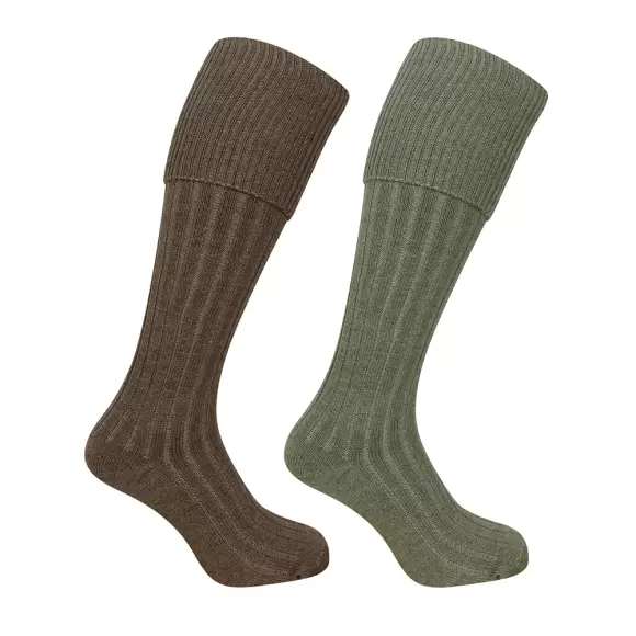 Hoggs of Fife - Hoggs Turnover strømper 2-pak