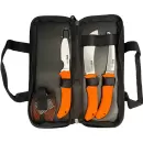 AccuSharp slagte-sæt 5 dele med skinnerkniv, opbrækningskniv, slagtekniv, slibeværktøj og transporttaske AccuSharp slagte-sæt 5 dele med skinnerkniv, opbrækningskniv, slagtekniv, slibeværktøj og transporttaske