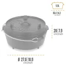 Dutch Oven | Petromax Dutch Oven FT6 størrelse