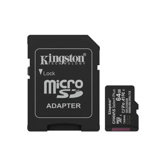Select Plus Gen3 MicroSD/SD – 64GB Select Plus Gen3 MicroSD/SD – 64GB
