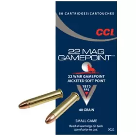 CCI .22 WMR Gamepoint PSP 40 grain jagtammunition til småvildt