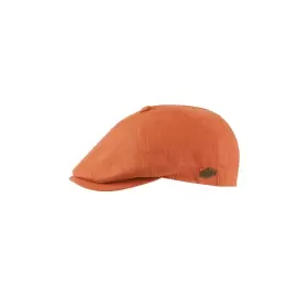 MJM Rebel Linen orange sixpence i let og åndbart hør med klassisk Rebel-facon og kort skygge.