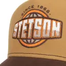 Stetson Trucker Cap Classic Globe med klassisk Globe-logo på fronten, buet skygge og åndbar meshbagside.